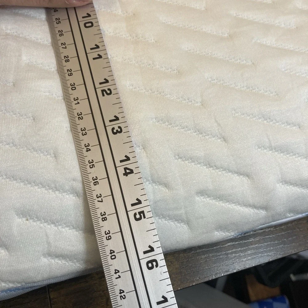Blissbury‎ Stomach Sleeper Pillow Thin Flat Memory Foam w/ Travel Bag